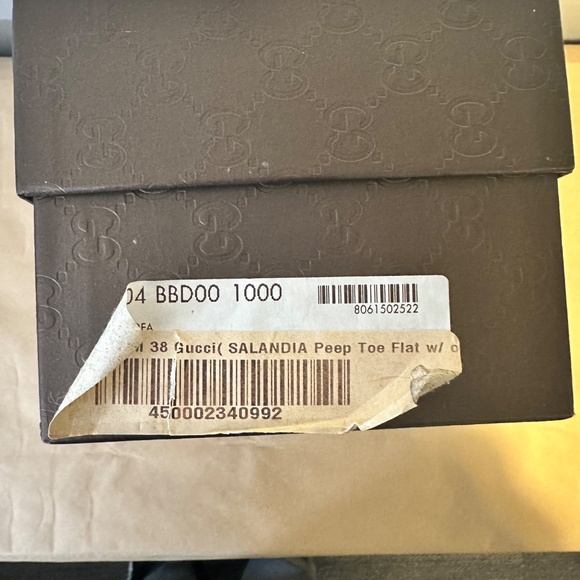 Gucci Salandia Peep Toe Flat ( size 8) - Picture 7 of 12